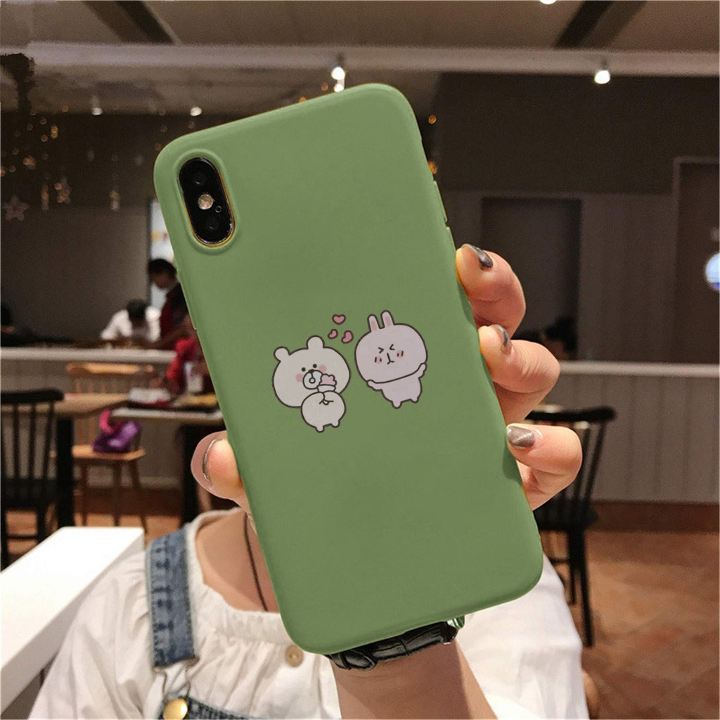 (FREESHIP toàn quốc đơn 50k)Ốp lưng Iphone 6/7 in hình Couple thỏ đáng yêu cực đẹp