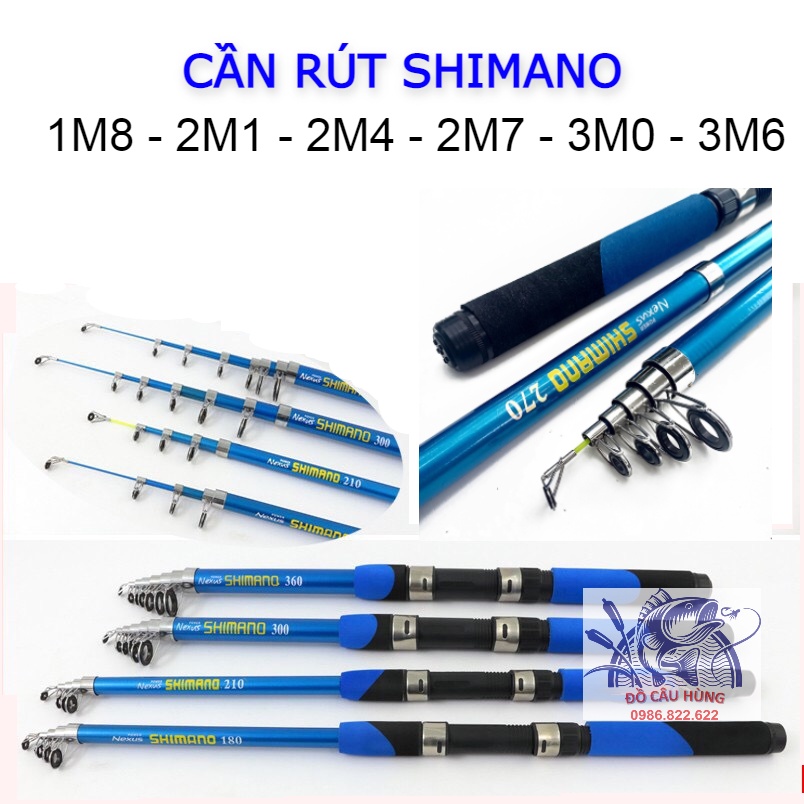 Cần câu máy Shimano, cần câu máy rút giá rẻ, hàng đẹp.