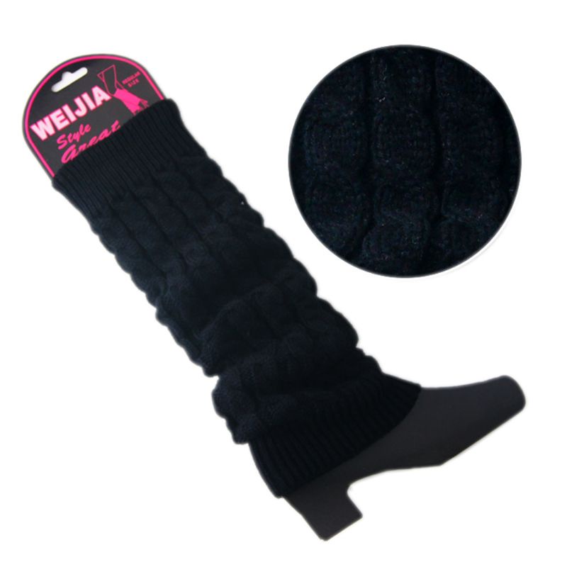 Đôi Vớ Ống Chân Đan Len Giữ Ấm Mùa Đông Dành Cho Nữ