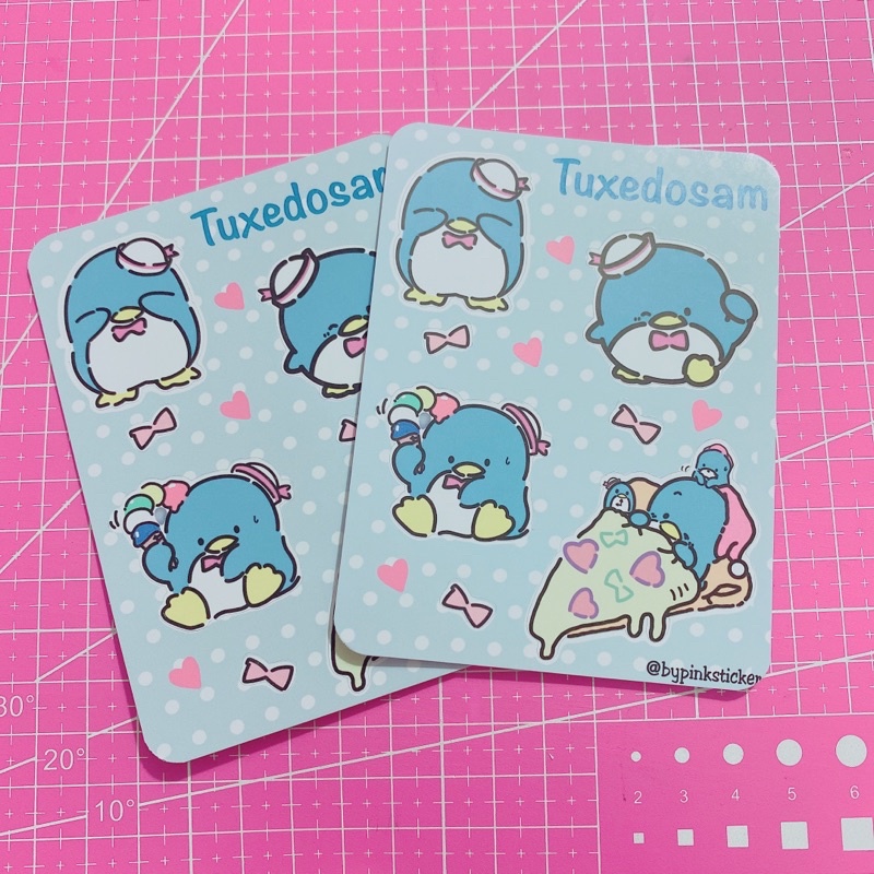 Set sticker chim cánh cụt Tuxedosam