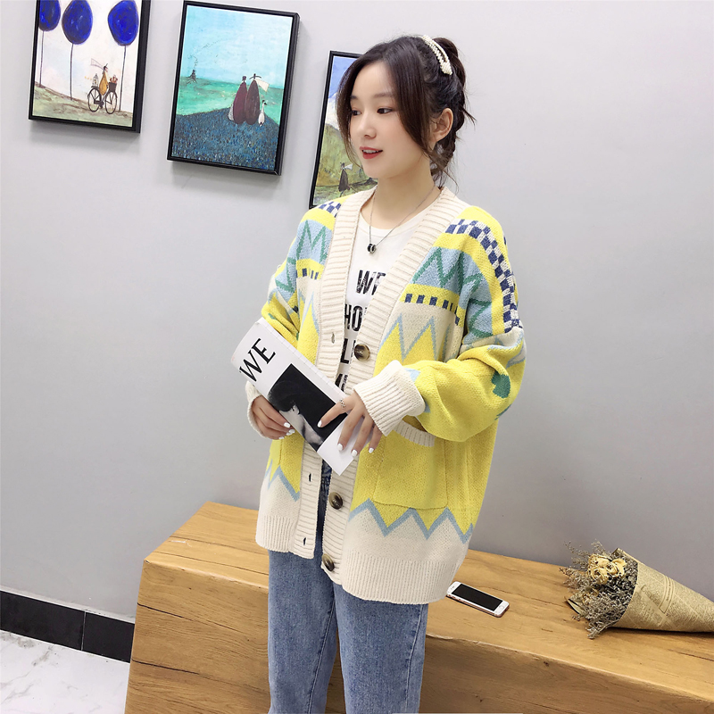 Áo Khoác Cardigan Dài Dáng Rộng Chất Dày Dặn Thời Trang Mùa Thu Cho Nữ