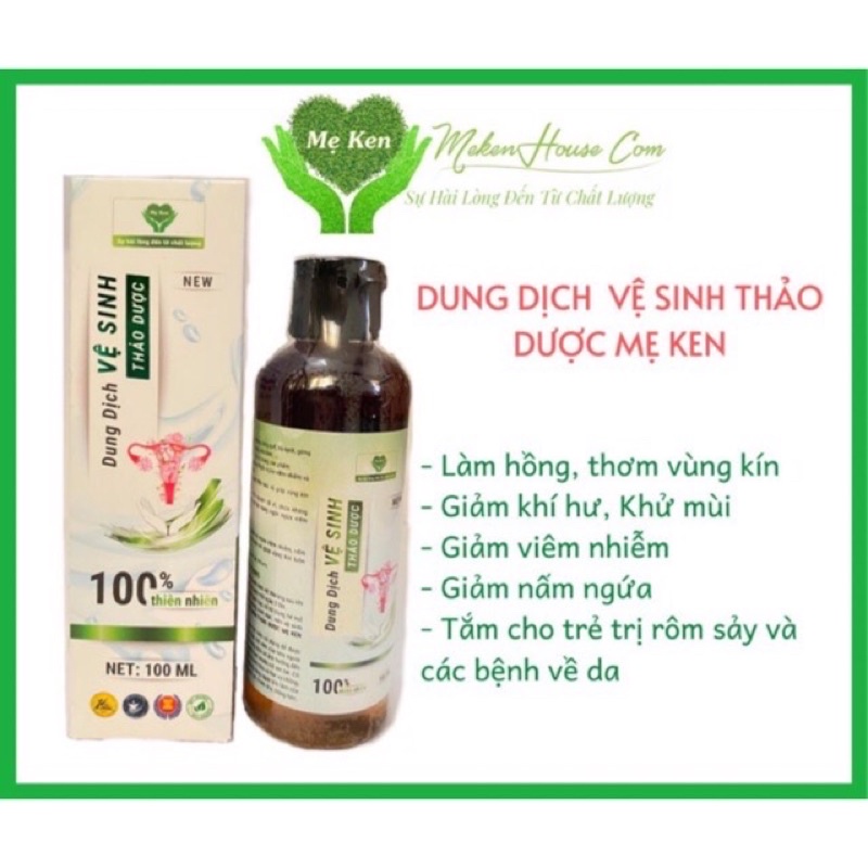 [HCM-GIÁ TỐT] Dung dịch vệ sinh phụ nữ thảo mộc Mẹ Ken 100ml-500ml.