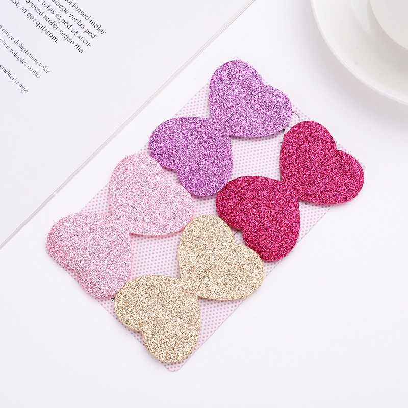 Set 4 miếng dán tóc nhũ kim tuyến nhiều màu sắc kích thướt 4x7 cho bé