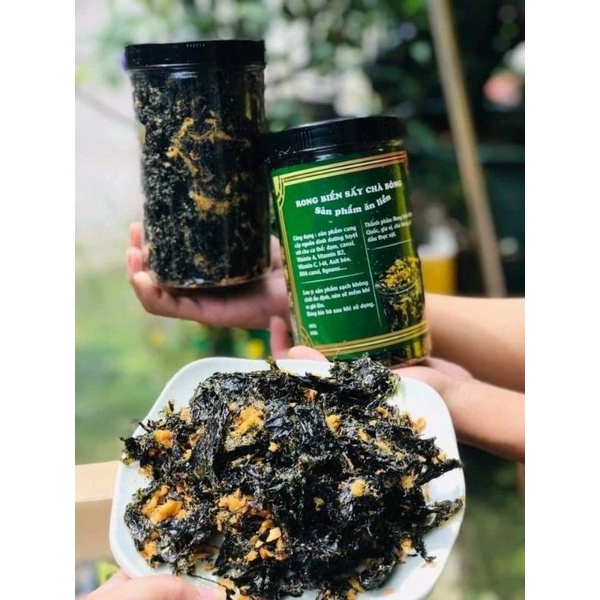 Rong Biển Sấy Tỏi Chà Bông Lon 150Gram [FREE SHIP]TỪ ĐƠN 50K, [Loại Đặc Biệt] Hàng ngon nhà làm