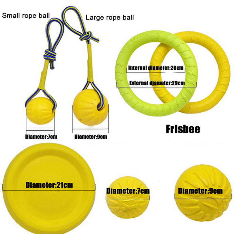 Bóng cao su có dây đeo dùng huấn luyện thú cưng tiện lợi