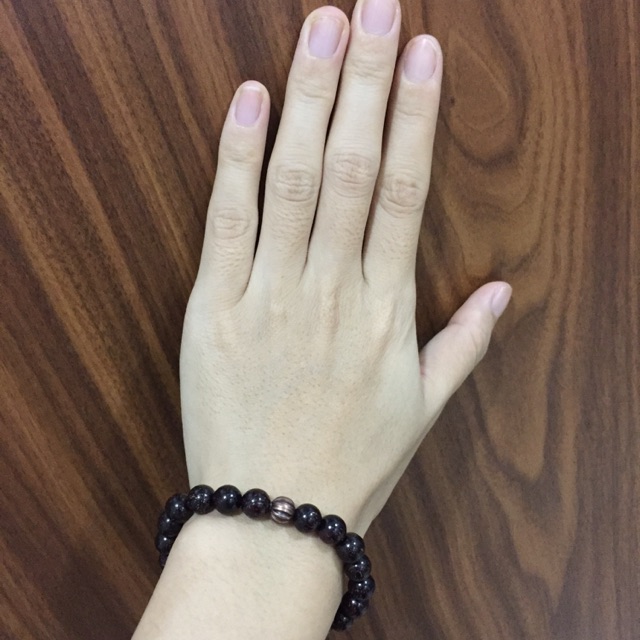Vòng tay gỗ tử đàn đỏ tím 8 li