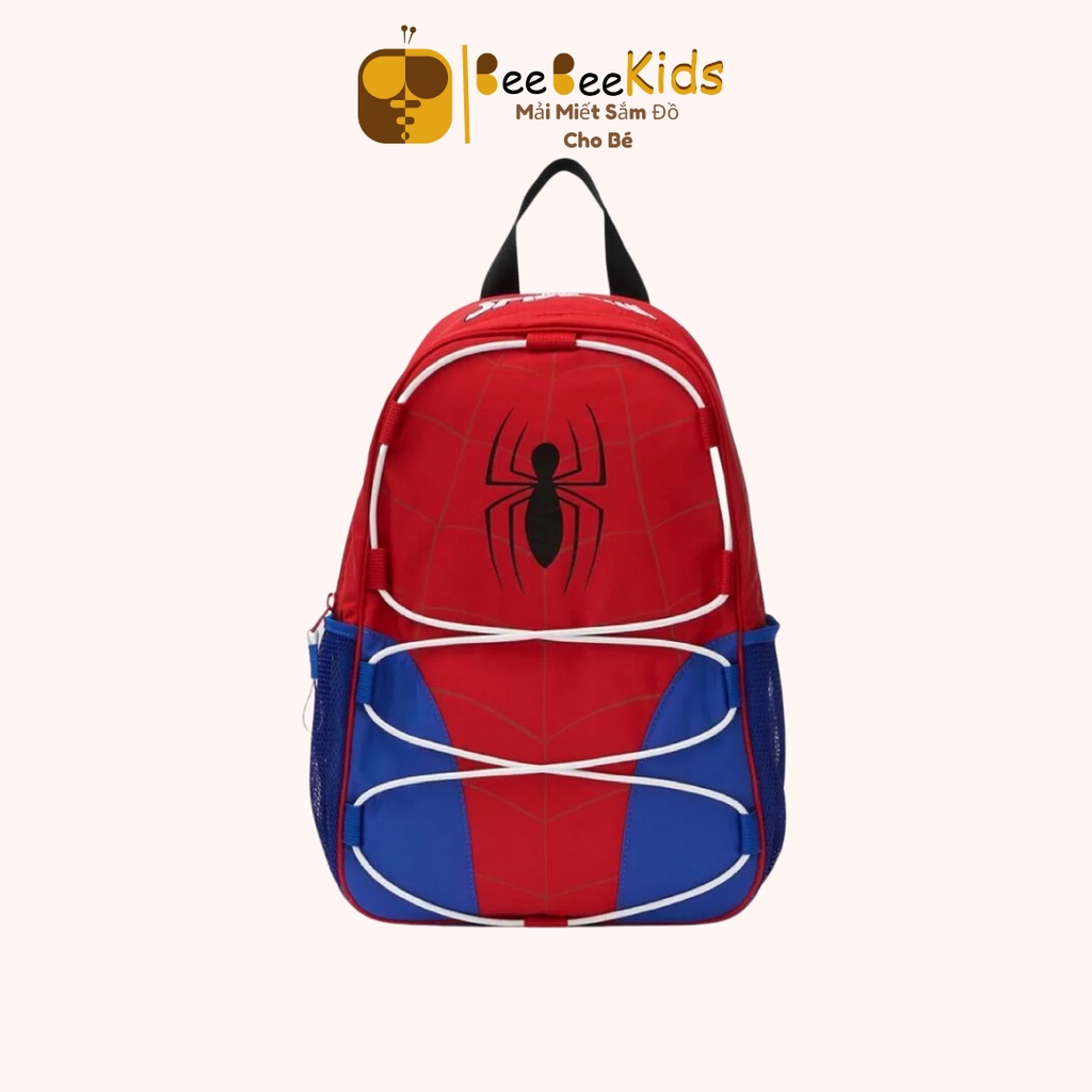 Balo Người Nhện Cho Bé Trai Ba Lô Đi Học Họa Tiết Siêu Nhân Nhện Spider man Trẻ Em 3-12 Tuổi BEEBEEKIDS
