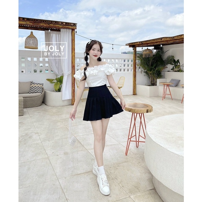 Áo Trễ Vai Bèo Trắng