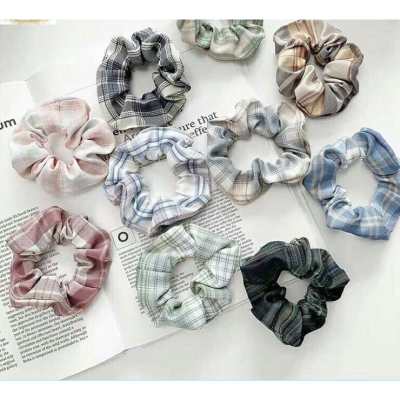 Dây buộc tóc, cột tóc srunchies nhiều mẫu dễ thương giao mẫu ngẫu nhiên