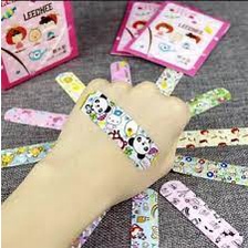 Hộp 100 miếng băng gâu hoạt hình cho bé