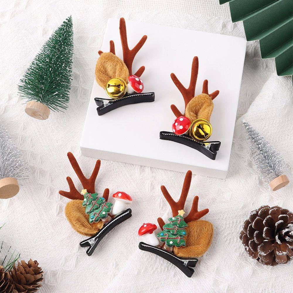 Set 2 Kẹp Tóc Phong Cách Giáng Sinh Dành Cho Nữ