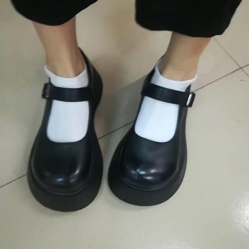 Giày Mary Jane Bít Mũi Đế Bằng Kiểu Dáng Đơn Giản Phong Cách Hàn Quốc | BigBuy360 - bigbuy360.vn