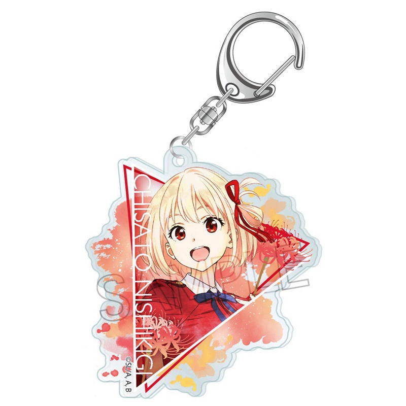 Tmdbyx Chisato Nishikigi Móc Khóa Hai Mặt Bằng Acrylic Inoue Takina Lycoris Recoil