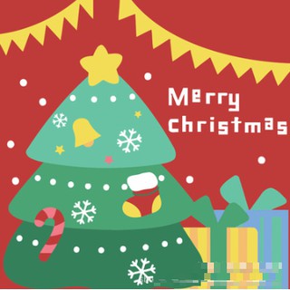 Tranh sơn dầu số hóa tự tô màu theo số có khung - CÂY THÔNG NOEL (20*20)