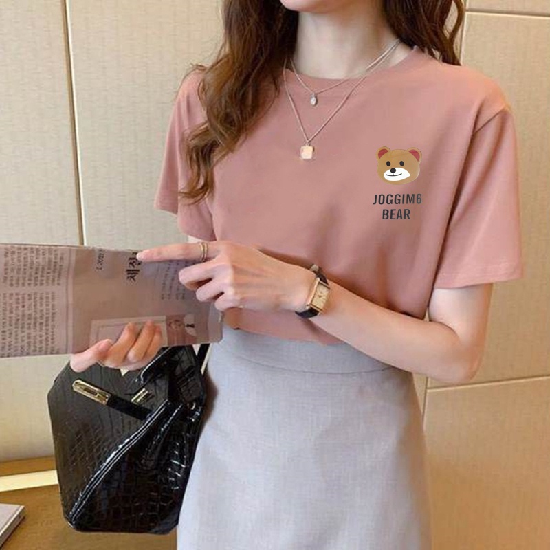 Korean version of loose fashion print trend short-sleeved T-shirt woman