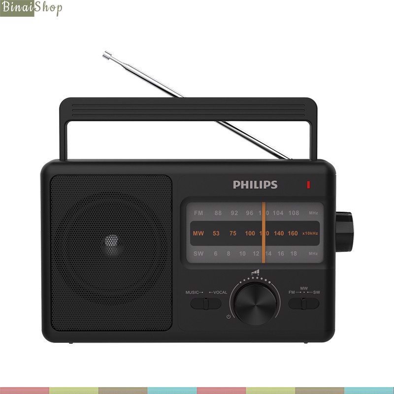 Philips TAR2368 - Đài Radio AM/FM/SW Cổ Điển Cỡ Lớn Dành Cho Người Già