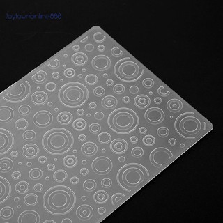 Joe✰ 1pc Jingling Bell Plastic Embossing Folder Template For Scrapbooking DIY