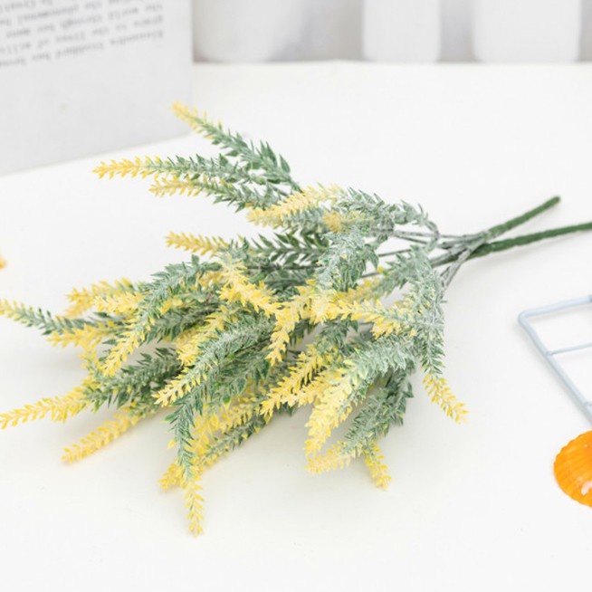 Cành Hoa Oải Hương Lavender Giả 5 Nhánh Phủ Nhung [NHIỀU MÀU] - Hoa Giả Lavender Nhân Tạo Cắm Trang Trí Phòng Siêu Xinh