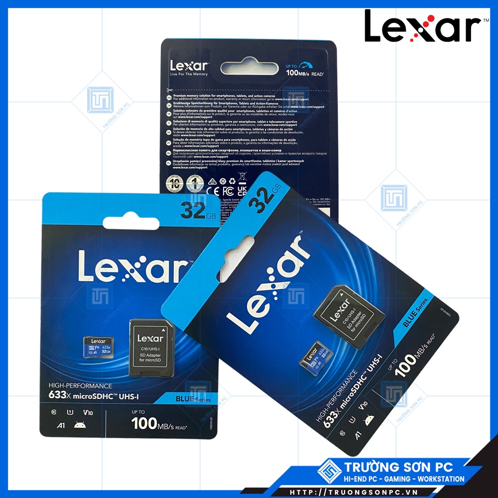 Thẻ Nhớ Chính Hãng LEXAR 32GB | 64GB | 128GB | 256GB Cao Cấp, Tốc Độ Đọc Lên Tới 100Mb/s | Bảo Hành Chính Hãng Mai Hoàng