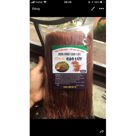 Bún/Phở gạo lứt đỏ ăn kiêng giảm cân