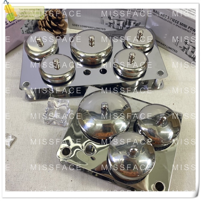 Sét đựng lưu Huỳnh bột inox tiện dụng