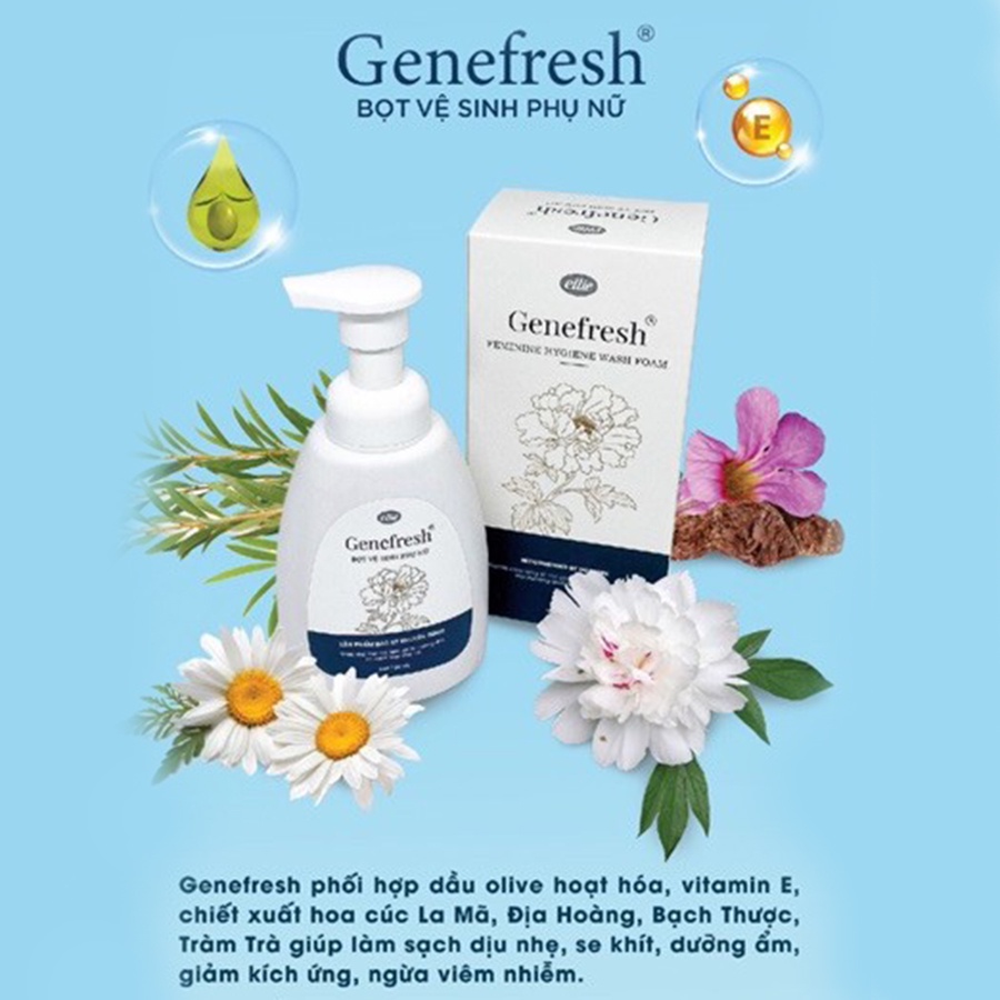 Dung dịch vệ sinh phụ nữ Genefresh 180ml - Sạch mùi, kháng khuẩn