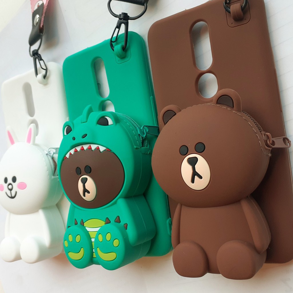 [XẢ KHO ] Ốp lưng Gấu Ví Cute iPHONE 6 /7 /8 PLUS / SAMSUNG A10 / M10 /A20 /A30 / A50 /A70 /J7 PRIME / PRO / OPPO F11