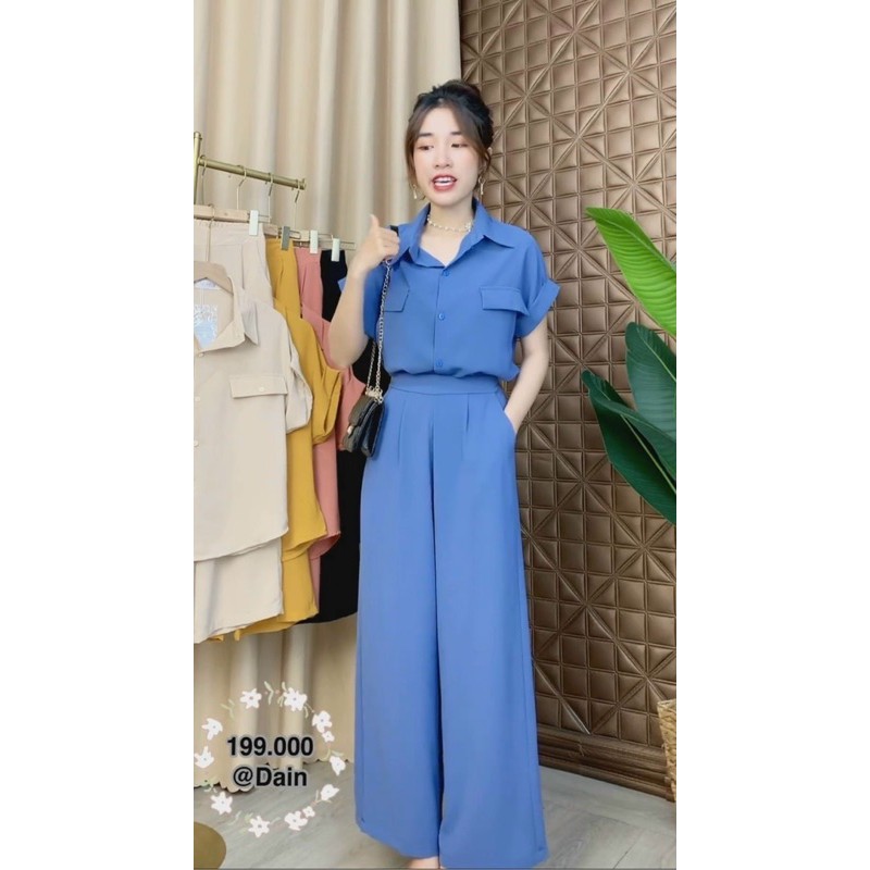 Sét đồ nữ ,Bộ đũi jumpsuit công sở thời trang trẻ trung cao cấp