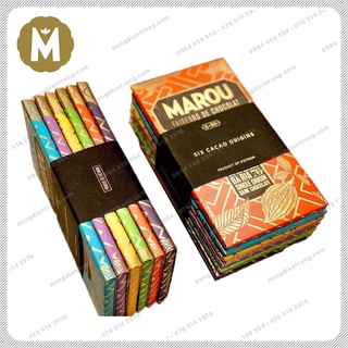 Marou Chocolate 24g/80g - Bộ 6 vị Socola Marou Bà Rịa, Bến Tre, Đồng Nai, Lâm Đồng, Đắk Lắk, Tiền Giang- Thơm ngon