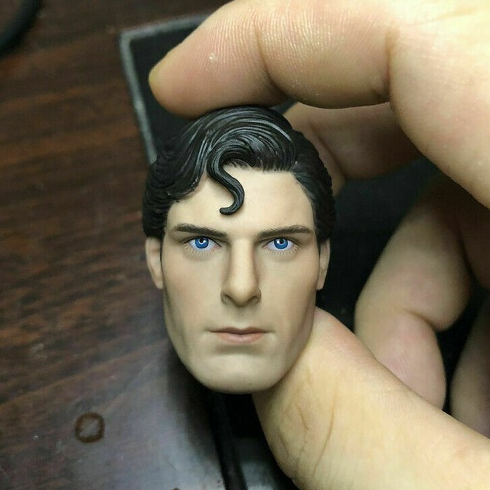 Mô Hình Đầu Nhân Vật Siêu Nhân Christopher Reeve Tỉ Lệ 1/6 12"