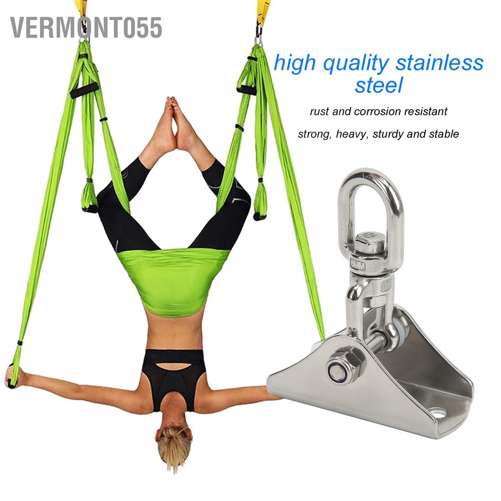 Vermont055 Móc treo Yoga hạng nặng võng bằng thép không gỉ có vít cho Túi cát Định vị xích đu