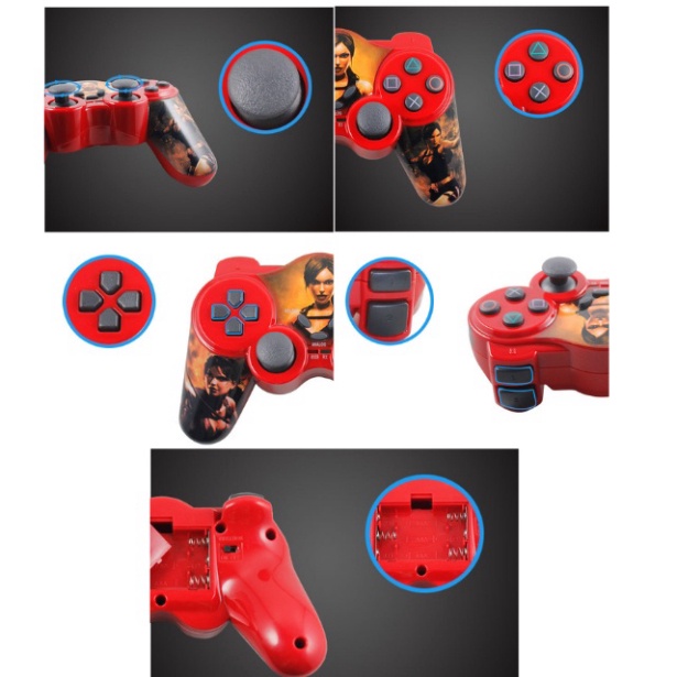 Tay cầm điều khiển không dây cho máy chơi game PS2 game stick máy tính androi ps1 (1 đôi 2 chiếc) MG09