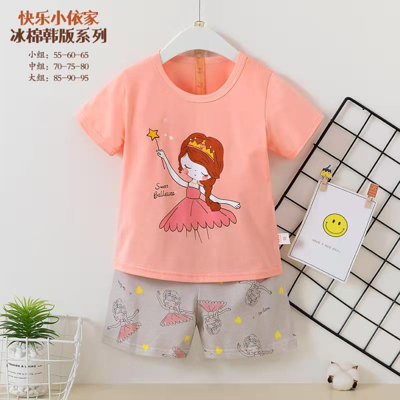 Đồ Bộ Cotton Xuất Hàn Bé Gái (16-26kg)