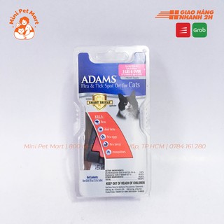 ADAMS - Thuốc nhỏ trị 5 loại ve rận, bọ chét, ấu trùng cho mèo