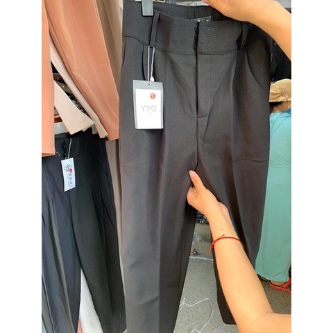 Quần baggy nữ bigsize quần âu bigsize 40-80kg dáng suông không nhăn cạp cao