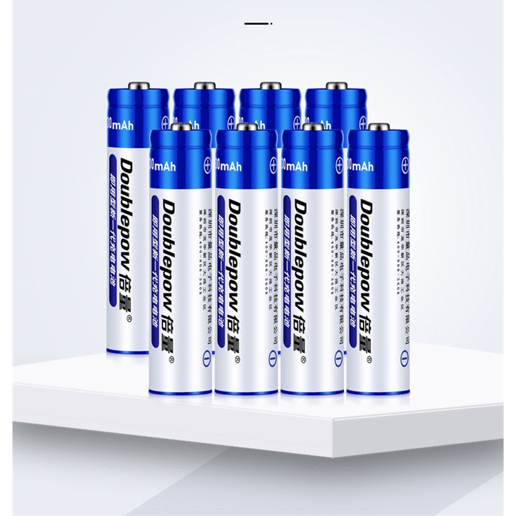 Bộ 4 Pin Sạc AAA 900mAh Doublepow - Pin Tiểu Sạc AAA