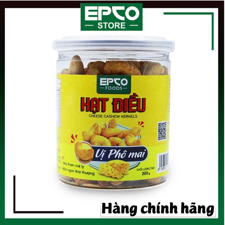 Hạt Điều Dinh Dưỡng Vị Phô Mai EPCO Foods (Hũ 200g)