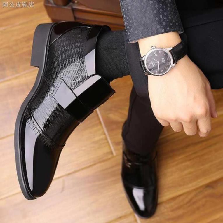 Giày Bốt Lót Nhung Cổ Cao Giữ Ấm Thời Trang Công Sở Cho Nam - Sale 1