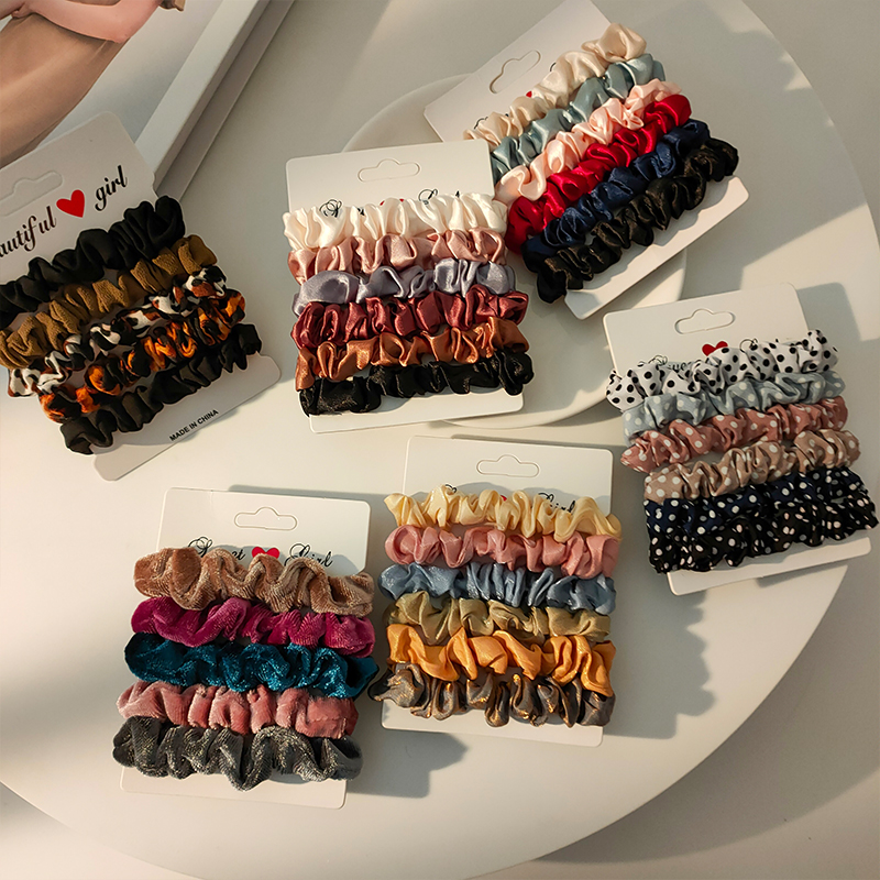 Dây Cột Tóc Bằng Vải Cỡ Lớn Phong Cách Hàn Quốc Đơn Giản Đáng Yêu