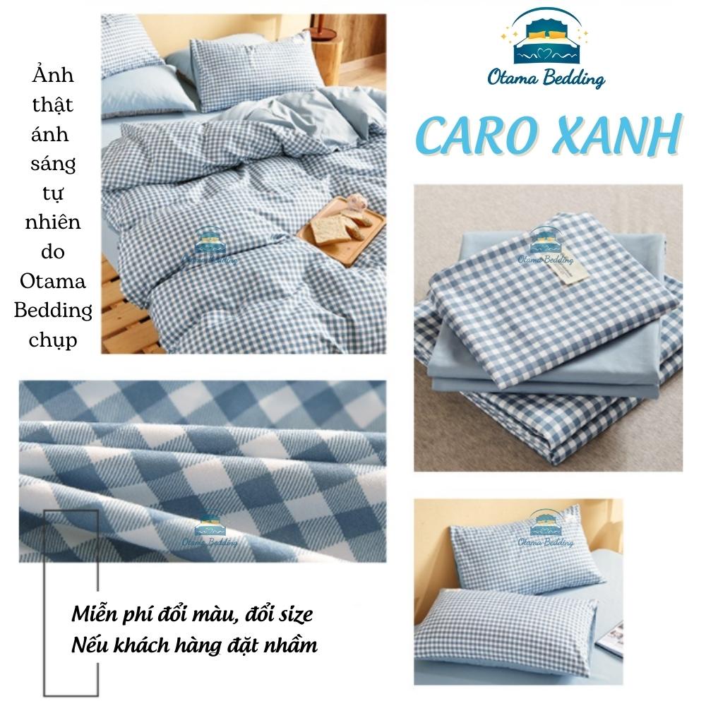 Bộ chăn ga drap giường 100% cotton tici 1m2 1m6 1m8 , Bộ ga giường cotton 2m2 miễn phí bo chun - Otama Bedding