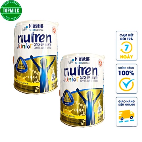 Sữa bột Nutren Junior 850gram sữa cao năng lượng dành cho trẻ suy dinh dưỡng, kém hấp thu, giúp trẻ tăng cân