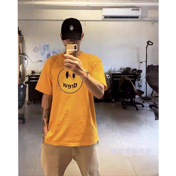 ÁO THUN TAY LỠ UNISEX IN MẶT CƯỜI - FREESIZE DƯỚI 75KG