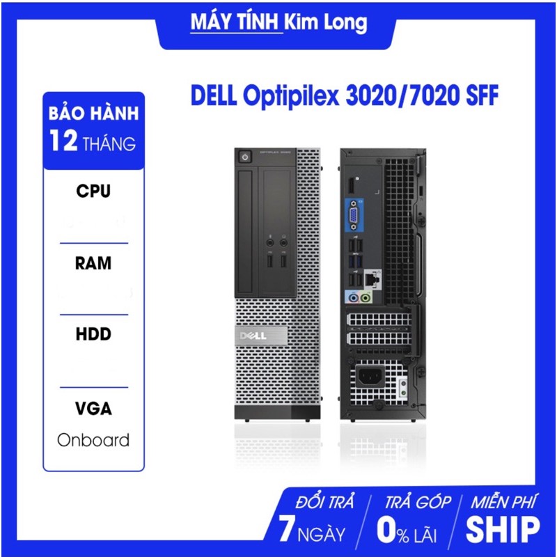 Barebone Xác Máy Bộ Dell Optilex 3020 Sff - SK1150 LikeNew 96~ Tặng Kèm Cáp