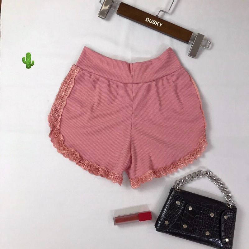 Quần thun gân xinh đẹp ( phối ren)