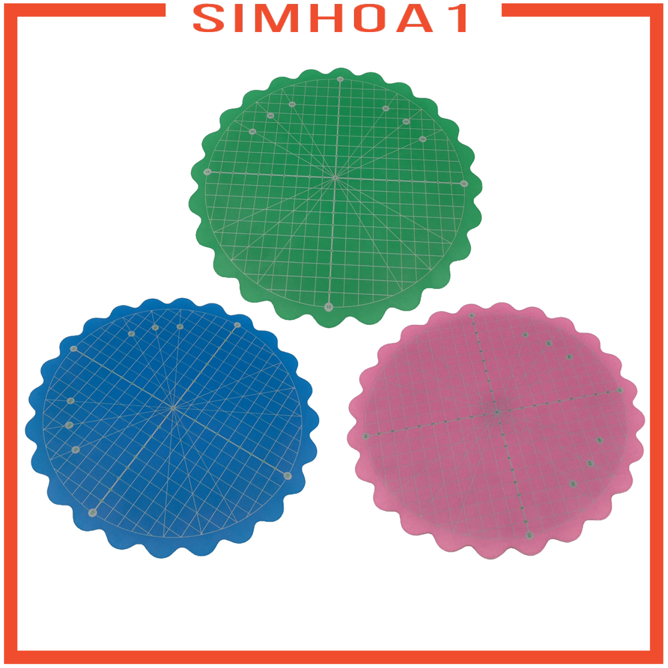 (Simhoa1) Thảm Cắt Vải Tròn 8 Inch