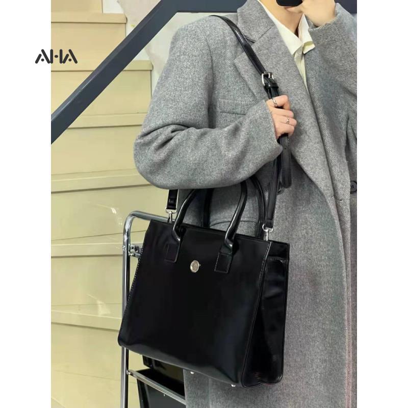Túi xách AHA official chất liệu da mềm cỡ lớn thời trang Hàn Quốc cho nữ
