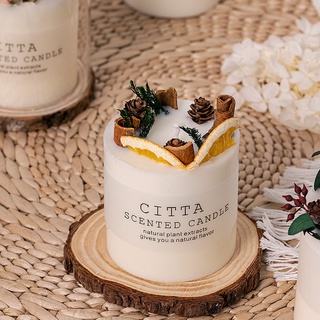 Nến thơm handmade CITTA trang trí hoa khô Cao cấp - Tinh tế
