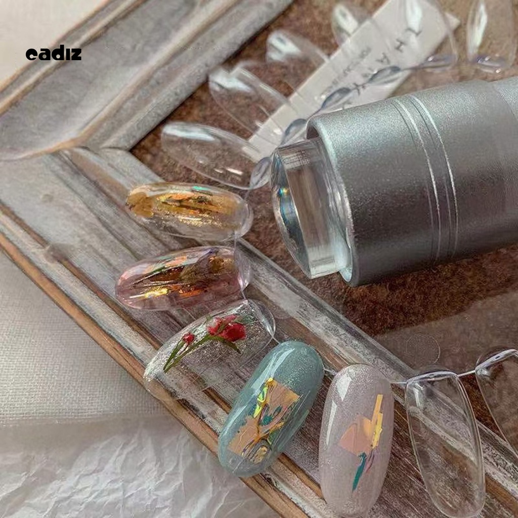 [Hàng mới về] Đèn hỗ trợ in dập nổi họa tiết kim sa trang trí móng nghệ thuật màu trơn trọng lượng nhẹ cho bạn gái