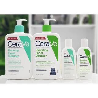 SỮA RỮA MẶT CERAVE FOAMING FACIAL CLEANSER (87 ml/473ml)