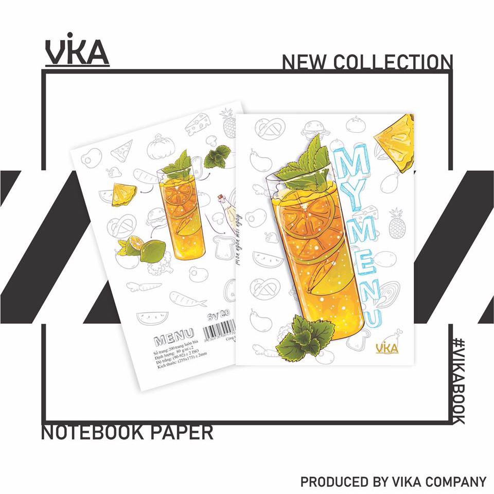 TẬP SINH VIÊN VIKA: MY MENU 200 TRANG